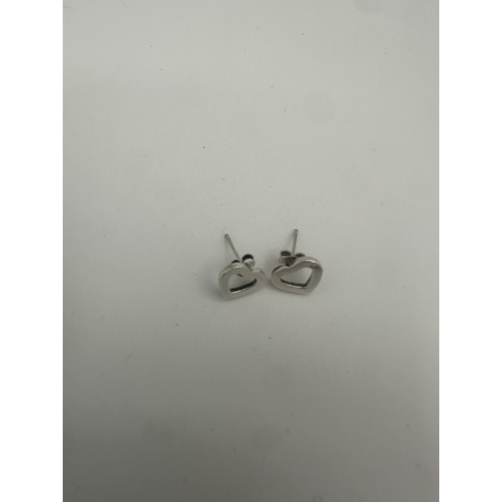 Sterling Silver 925 Small Earrings Heart Shape 55$